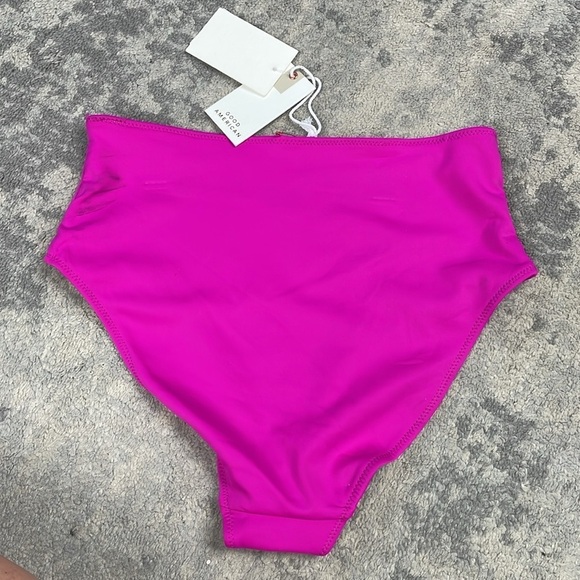 NWT Good American Good Compression Neon Fuchsia Pink Scuba Bikini Brief Sz 2 - Picture 6 of 10